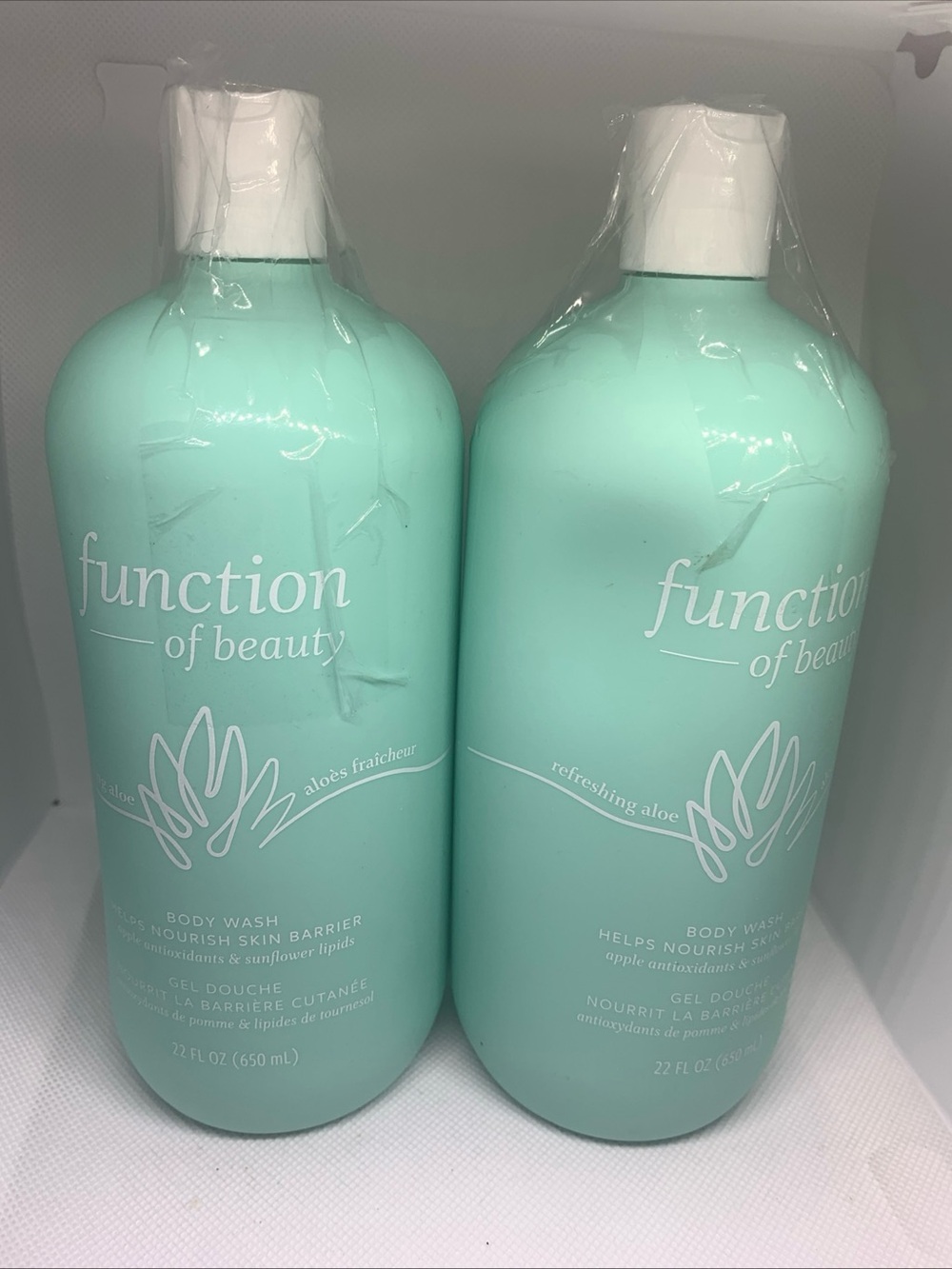 Function of Beauty Refreshing Aloe Body Wash - 22 Fl Oz Set of 2